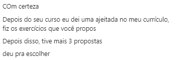Depoimento de aluno 5